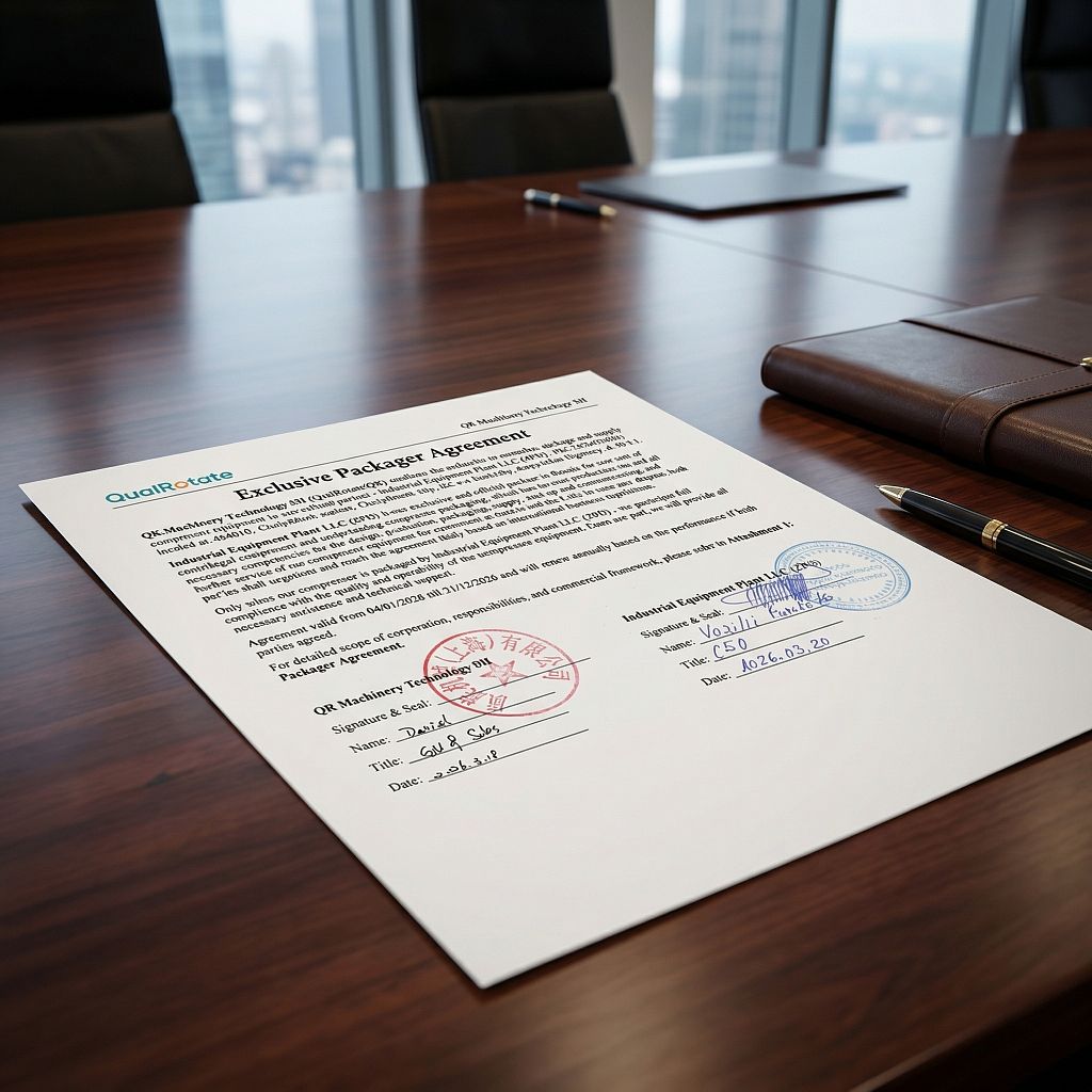 Предприятие стало эксклюзивным представителем завода изготовителя компрессоров QualRotate в России